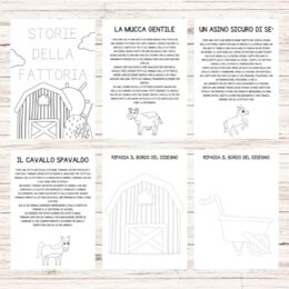 Schede didattiche sulla fattoria scuola dell'infanzia