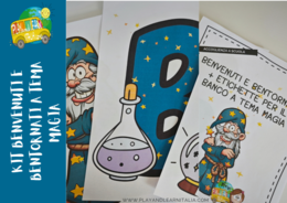ACCOGLIENZA: KIT BENVENUTO E BENTORNATI A TEMA MAGIA