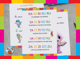 ​Laboratorio per imparare a leggere con Nio: Favola illustrata - Kit Prime Letture in Stampatello Maiuscolo con Tangram dell'Alfabeto e filastrocca delle sillabe - 5-7 anni