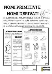 NOMI PRIMITIVI E NOMI DERIVATI