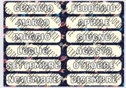 Calendario Perpetuo Tema Spaziale