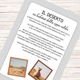 Schede didattiche sul deserto