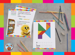 ​Laboratorio per imparare a leggere con Nio: Favola illustrata - Kit Prime Letture in Stampatello Maiuscolo con Tangram dell'Alfabeto e filastrocca delle sillabe - 5-7 anni