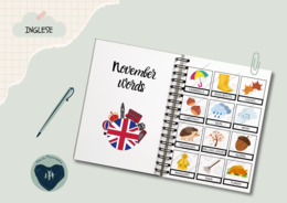 Flashcards - November words di Vita da Mammestra