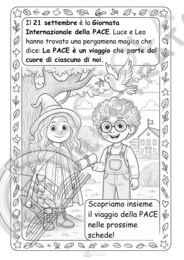Schede didattiche Illustrate - giornata Internazionale della pace