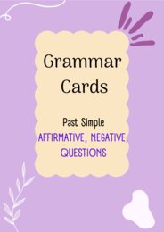 Past Simple/ Speaking cards/ Speaking/ Set/ Package/ Grades 4-8/ Grades 4-6/ Grades 6-8/ Primary school/ Warm-up/ Warm-up/ Speaking cards/ Grammar/ Speaking cards grammar/ Grammar cards/ Past Simple/ Schede parlanti/ Conversazione/ Set/ Pacchetto/ Grades