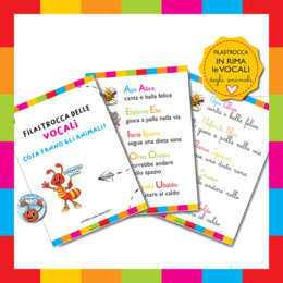 Super Kit Alfabeto Completo PDF Stampabile A4 Verticale – Poster Murali, Pregrafismo, Filastrocche e Giochi con Animali al Lavoro, Nio e Scarabocchio | Scuola Infanzia e Primaria 81 paine totali