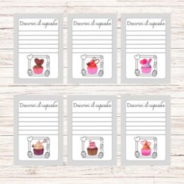 Descrivi i cupcakes - Schede didattiche sulla descrizione