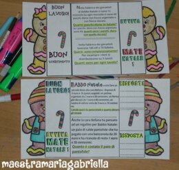 Natale matematico pop up problemini