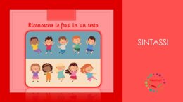 Riconoscere le frasi in un testo