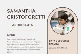 Scheda Samantha Cristoforetti
