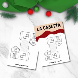 Casetta natalizia da costruire