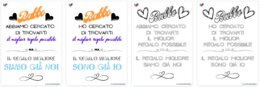Biglietto per papà/babbo _ 4 versioni