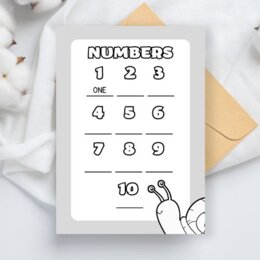 Numeri in inglese da 1 a 10 scheda didattica