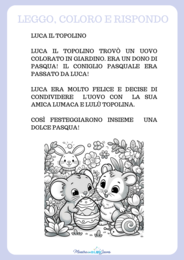 I miei primi compiti di PASQUA