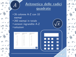 Aritmetica delle radici quadrate | matematica | 26 colonne