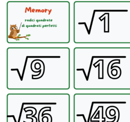 Memory Card Radici Quadrate