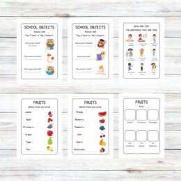 Schede di inglese classe seconda - Pacchetto/Quaderno per tutto l'anno