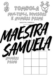 Tombola multipli, divisori e numeri primi 📐