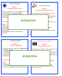 Europa e Unione Europea scuola primaria – 35 carte didattiche con attività
