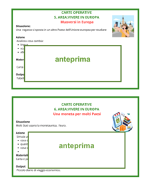 Europa e Unione Europea scuola primaria – 35 carte didattiche con attività