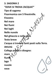 LAPBOOK sull'acqua - classe seconda e terza scuola primaria