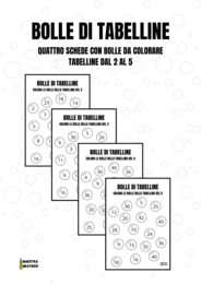 BOLLE DI TABELLINE