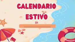 Calendario estivo: compito delle vacanze alternativo