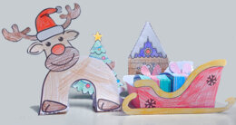 🎅 Villaggio di Babbo Natale – Lavoretto creativo per decorare e aspettare il Natale