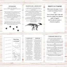 Schede didattiche dinosauri classe terza