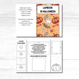 Lapbook Halloween da stampare per la classe prima e seconda