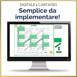 Moltiplicazione di monomi e binomi | Labirinto digitale e cartaceo