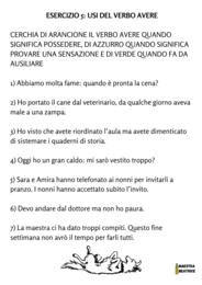 IL VERBO AVERE