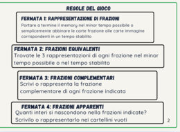 Frazioni a stazioni/classe quarta