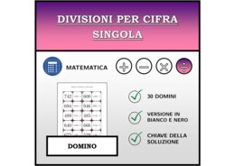 Domino - Divisioni per cifra singola | Attività Matematica