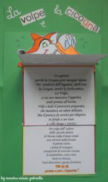 La volpe e la cicogna fabula flipbook in rima