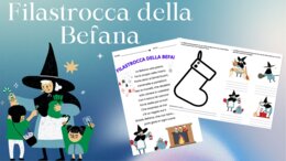 Filastrocca della befana con attività di scrittura e giochi. Adattabile a classi diverse.
