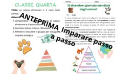 Giornata degli animali - percorso interdisciplinare dalla prima alla quinta con giochi