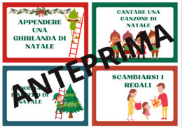 Carte dei mimi di Natale