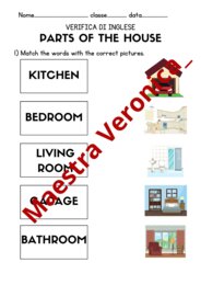 Verifica di inglese - Le parti della casa