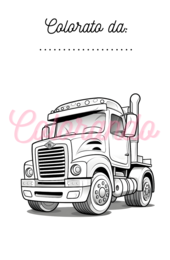 Disegni da Colorare: Camion e Mezzi di Lavoro