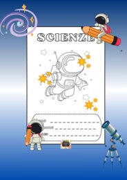 COPERTINA QUADERNO DI SCIENZE V - TEMA SPAZIO N.4 -