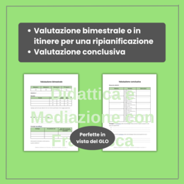 Modulo 5: Valutazione Bimestrale e Conclusiva PEI | Registro Sostegno Editabile