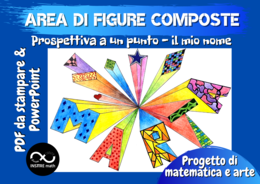 Area di figure composte - Progetto di matematica e arte. Prospettiva a un punto - il mio nome.