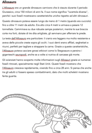 Carta d'identità Dinosauri