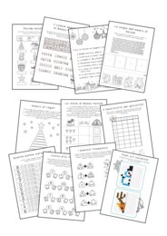 Fascicolo delle attività natalizie di italiano e matematica - classe prima