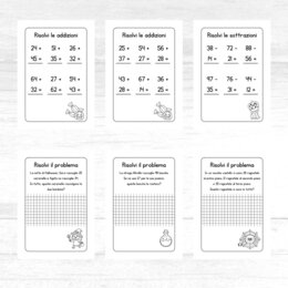 Schede didattiche di matematica per la classe seconda a tema Halloween