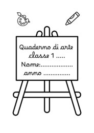 Quaderno di arte classe 1