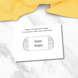 Biglietto di Pasqua semplice per bambini