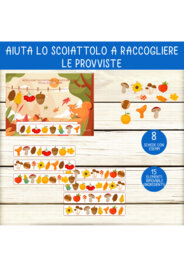 🍂 Attività per l’autunno: Uno scoiattolo indaffarato
